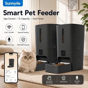 OEM 7L Eco-Friendly Dual Power Automatic Smart Pet Feeder