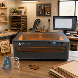 Zetok Desktop Enclosed CO2 Laser Cutter Engraver 0.01mm Precision